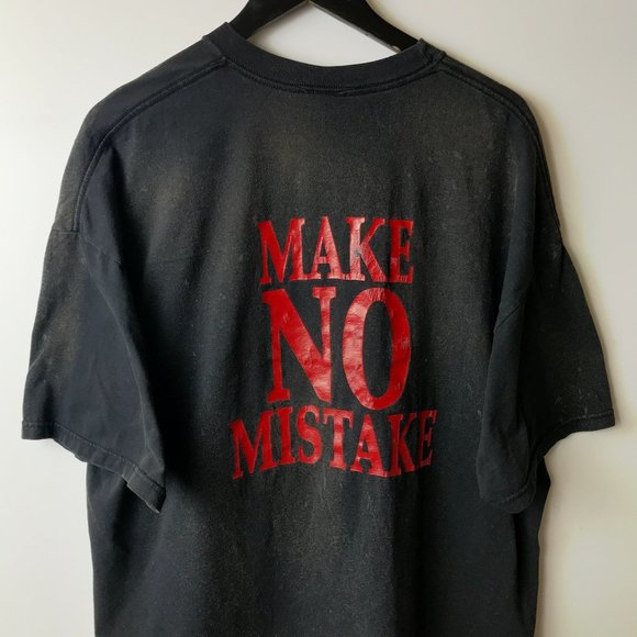 Bleached Vintage Freedom Still Rings Make No Mistake T Shirt Adult Black XL Logo - Picture 15 of 16